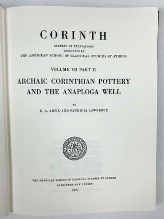 Corinth. Volume VII, Part II: Archaic Corinthian Pottery and the Anaploga Well[newline]M4723c-01.jpeg