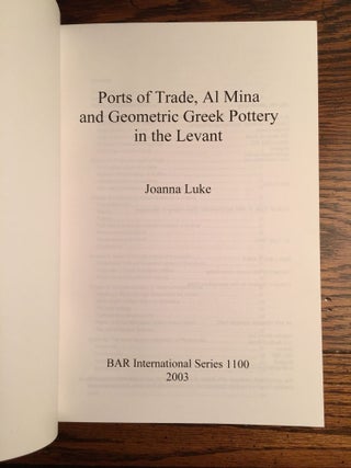 Ports of Trade, Al Mina and Geometric Greek Pottery in the Levant[newline]M4735-02.jpg