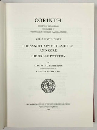 Corinth. Volume XVIII, Part I: The Sanctuary of Demeter and Kore. The Greek Pottery[newline]M4737a-01.jpeg