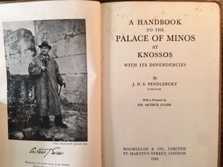 A Handbook to the Palace of Minos at Knossos with its Dependencies. With a foreword by Sir Arthur Evans.[newline]M4739-02.jpg
