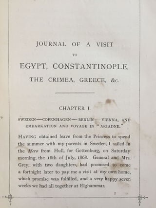 Journal of a Visit to Egypt, Constantinople, the Crimea, Greece, &c in the suite of the Prince and Princess of Wales[newline]M4760_5.jpg