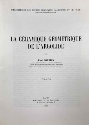 La céramique géométrique de l'Argolide. Texte (only)[newline]M4780-02.jpeg