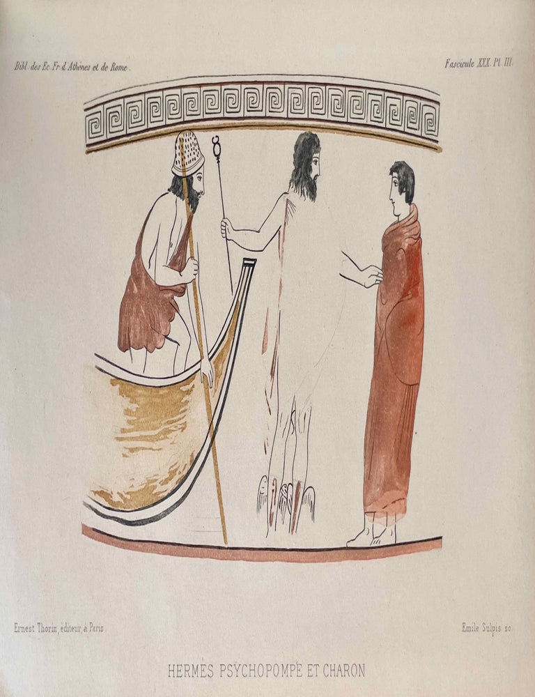 Item #M4782a Etude sur les L&eacute;cythes blancs attiques &agrave; repr&eacute;sentations fun&eacute;raires. POTTIER Edmond.