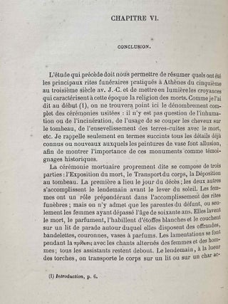 Etude sur les L&eacute;cythes blancs attiques &agrave; repr&eacute;sentations fun&eacute;raires
