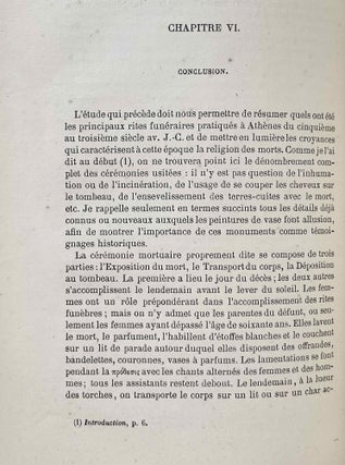 Etude sur les Lécythes blancs attiques à représentations funéraires