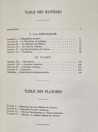 Etude sur les Lécythes blancs attiques à représentations funéraires
