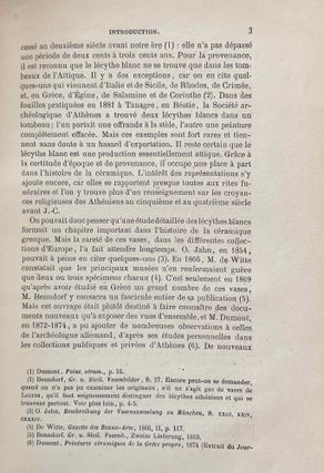 Etude sur les Lécythes blancs attiques à représentations funéraires