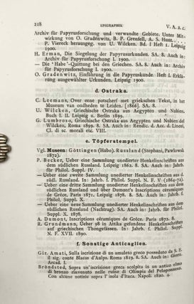 Katalog der Bibliothek des Kaiserlich Deutschen Archaeologischen Instituts in Rom. Band II.[newline]M4793-20.jpeg