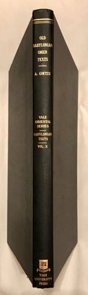 Item #M4796 Old Babylonian Omen Texts. GOETZE Albrecht