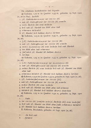 Die Pflastersteine von Aiburschabu in Babylon