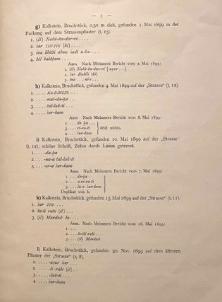 Die Pflastersteine von Aiburschabu in Babylon