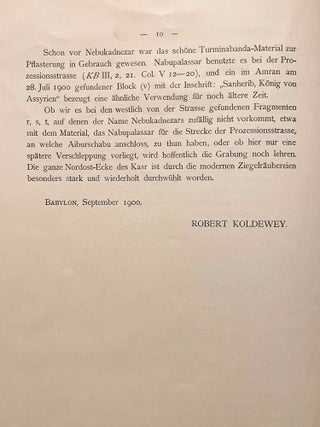 Die Pflastersteine von Aiburschabu in Babylon