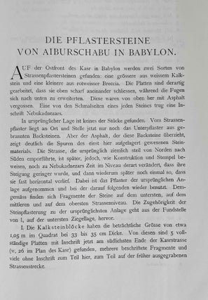 Die Pflastersteine von Aiburschabu in Babylon
