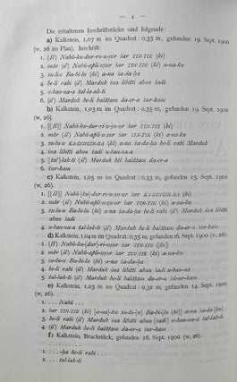 Die Pflastersteine von Aiburschabu in Babylon