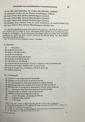 Bruchstücke einer Mittelassyrischen Vorschriftensammlung für die Akklimatisierung und Trainierung von Wagenpferden