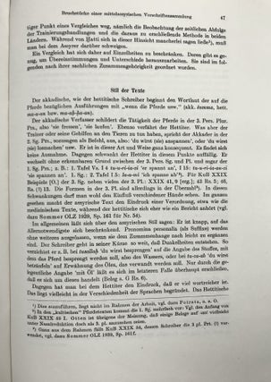 Bruchstücke einer Mittelassyrischen Vorschriftensammlung für die Akklimatisierung und Trainierung von Wagenpferden
