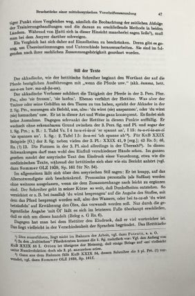 Bruchstücke einer Mittelassyrischen Vorschriftensammlung für die Akklimatisierung und Trainierung von Wagenpferden