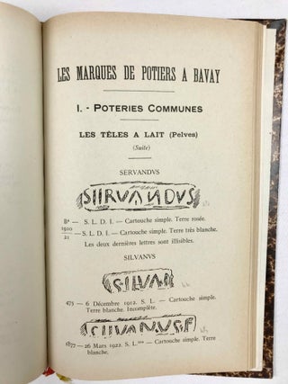 Poteries Communes. Les marques de potiers à Bavay.[newline]M4830-07.jpeg