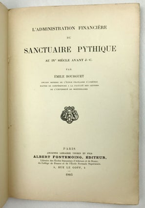L'administration financière du sanctuaire Pythique au IVe siècle av. J.-C.[newline]M4831-01.jpeg