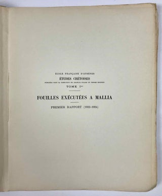 Fouilles Executees a Mallia. Premier Rapport (1922-1924)[newline]M4838-03.jpeg