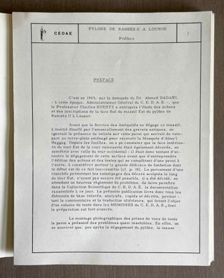 La face sud du massif est du pylône de Ramsès II à Louxor