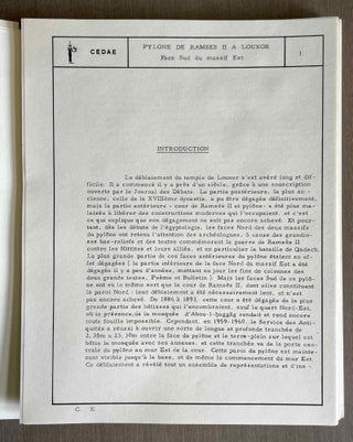 La face sud du massif est du pylône de Ramsès II à Louxor