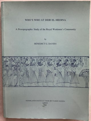 Item #M4862 Who's Who At Deir El-Medina: A Prosopographic Study of the Royal Workmen's Community....[newline]M4862.jpg
