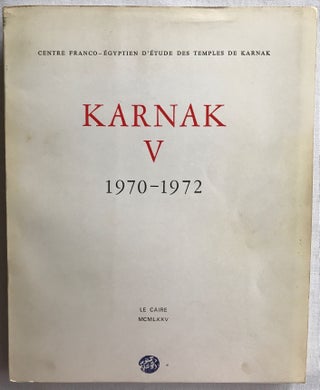 Cahiers de Karnak. Volumes V, VI & VII[newline]M4863-01.jpg