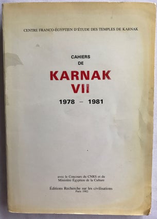 Cahiers de Karnak. Volumes V, VI & VII[newline]M4863-11.jpg