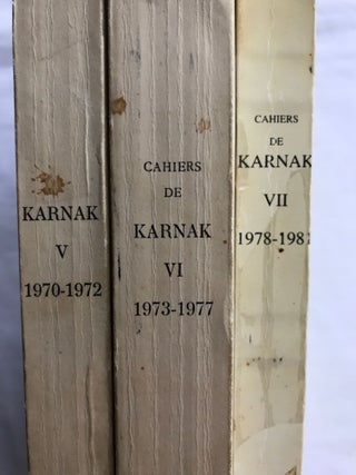 Item #M4863 Cahiers de Karnak. Volumes V, VI & VII. AAE - Journal - Set[newline]M4863.jpg