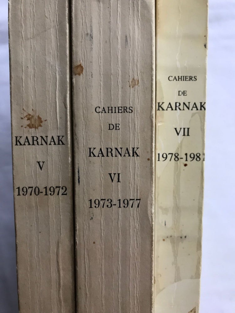 Item #M4863 Cahiers de Karnak. Volumes V, VI & VII. AAE - Journal - Set.[newline]M4863.jpg