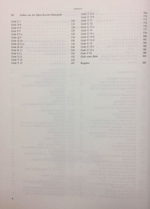 Scharuna I. Der Grabungsplatz. Die Nekropole. Gräber aus der Alten-Reichs-Nekropole. 2 volumes (complete set)[newline]M4867a-04.jpg
