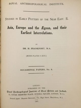 Studies in Early Pottery of the Near East: Volume I: Mesopotamia, Syria and Egypt and their Earliest Interrelations. Volume II: Asia, Europe and the Aegean, and their Earliest Interrelations (complete set)[newline]M4875a-10.jpg