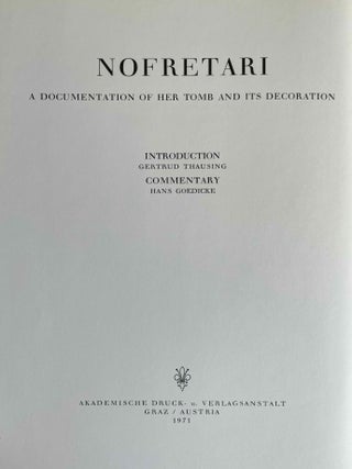 Nofretari: Eine Dokumentation der Wandgem&auml;lde ihres Grabes. A documentation of her tomb and its decoration.[newline]M4881h-02.jpeg