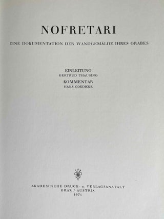Nofretari: Eine Dokumentation der Wandgem&auml;lde ihres Grabes. A documentation of her tomb and its decoration.[newline]M4881h-03.jpeg