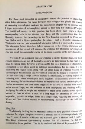 The reign of Thutmose IV