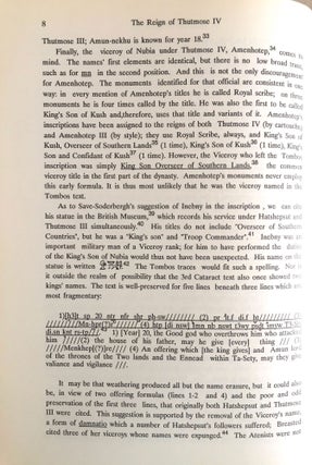 The reign of Thutmose IV