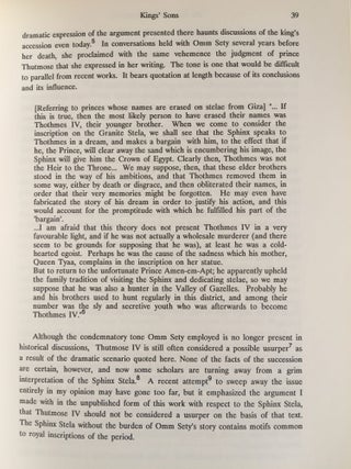 The reign of Thutmose IV