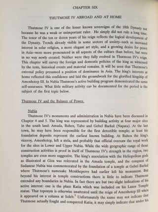 The reign of Thutmose IV