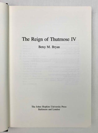 The reign of Thutmose IV