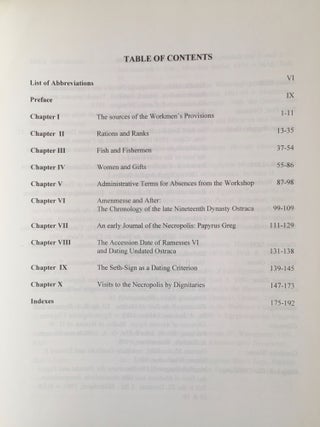 Village Varia. Ten Studies on the History and Administration of Deir el-Medîna.