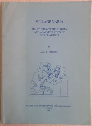 Item #M4890 Village Varia. Ten Studies on the History and Administration of Deir el-Medîna....[newline]M4890.jpg