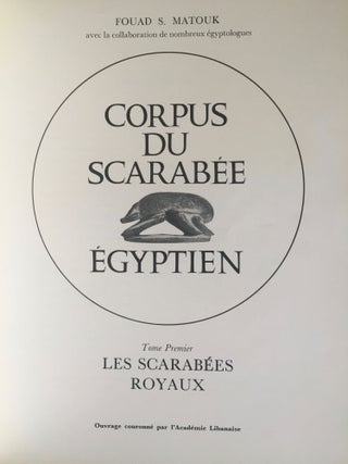 Corpus du scarabée égyptien. Tome I: Les scarabées royaux.[newline]M4899-01.jpg