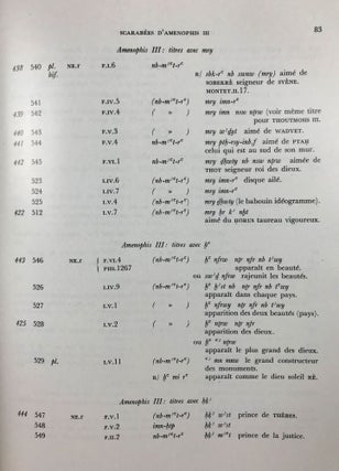 Corpus du scarabée égyptien. Tome I: Les scarabées royaux. Tome II: Analyse thématique (complete set)[newline]M4899d-09.jpeg