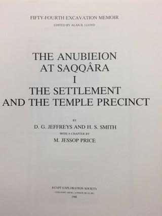 The Anubieion at Saqqara. Vol. I: The settlement and the temple precinct[newline]M4919-02.jpg