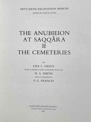 The Anubieion at Saqqara. Vol. I: The settlement and the temple precinct. Vol. II: The cemeteries (complete set)[newline]M4919a-08.jpeg