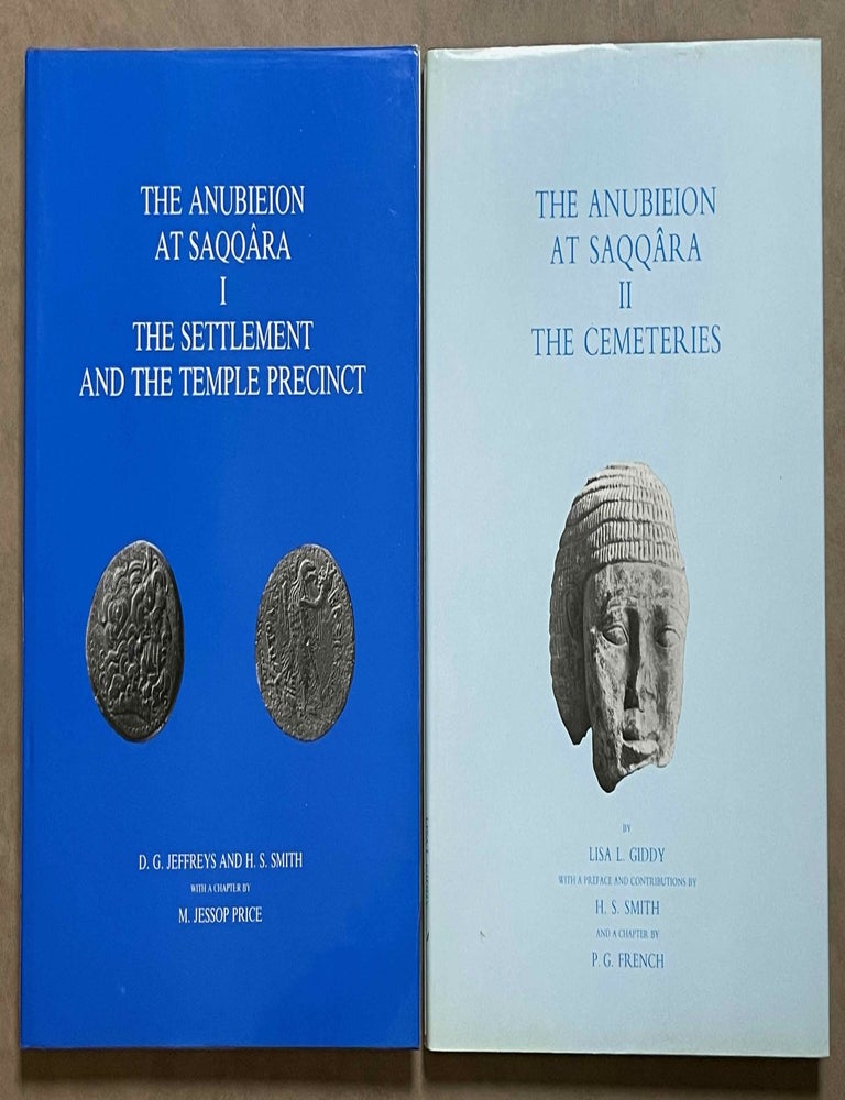 Item #M4919b The Anubieion at Saqqara. Vol. I: The settlement and the temple precinct. Vol. II: The cemeteries (complete set). JEFFREYS D. G. - SMITH Henry Sydney - GIDDY Lisa, LLOYD Alan B.[newline]M4919b-00.jpeg