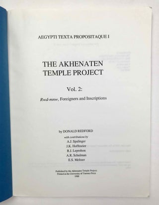 The Akhenaten temple project. Vol. 2: Rwd-Mnw, foreigners and Inscriptions.[newline]M4927a-01.jpeg