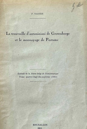 La trouvaille d'Antoniniani de Grotenberge et le monnayage de Postume[newline]M4949-02.jpeg