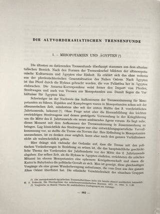Die Pferdetrensen des Alten Orient